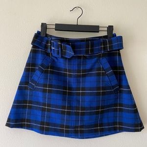 BP Mini Plaid Skirt Size 8